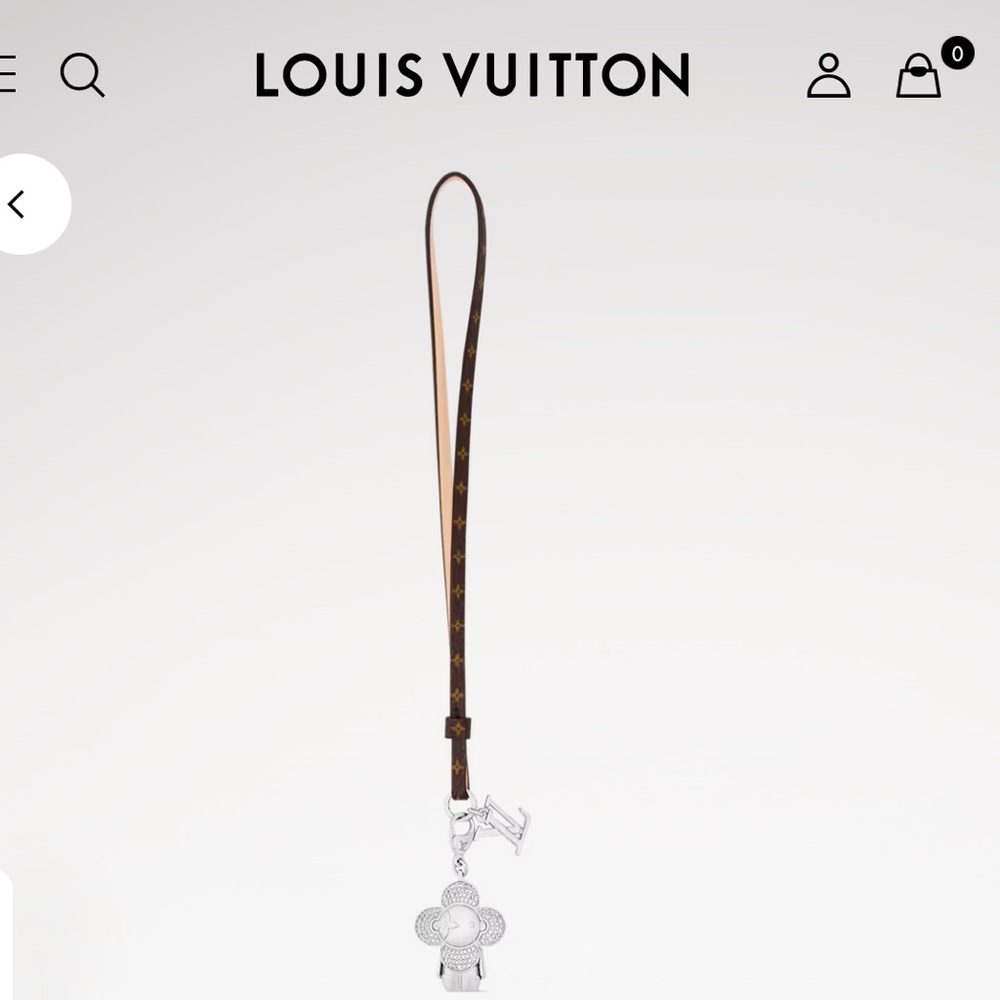 Authentic Louis Vuitton Mini Vivienne Strass Bag Charm
